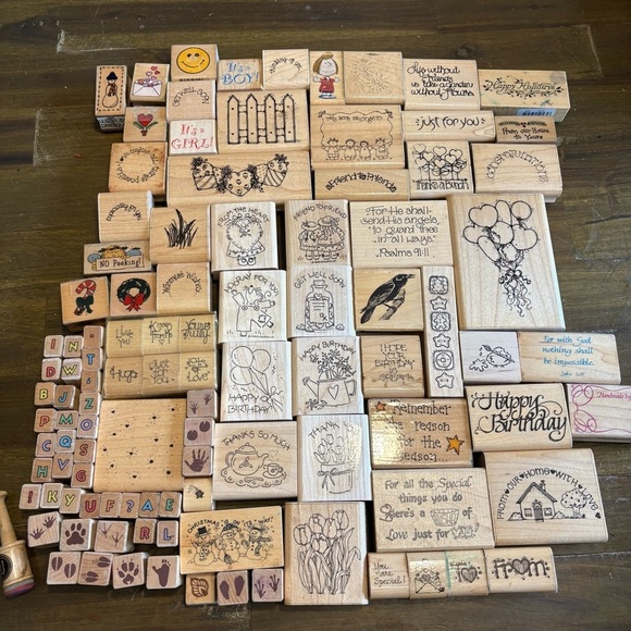 Vintage Other - Vintage Rubber Stamps Crafting Scrapbook Crafts D.O.T.S USA 1990’s Y2K